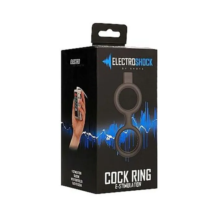 Fairvillacom Male Sex Toys ElectroShock EStim Ring wBallstrap Blk