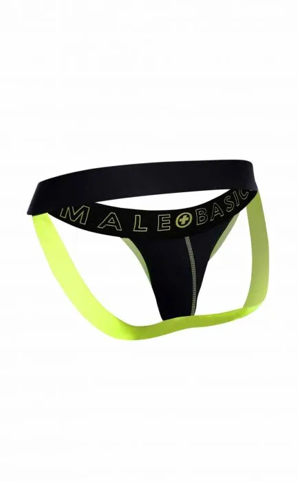 Fairvillacom Male Sex Toys Male Basics Neon Jockstrap Neon Yellow LG