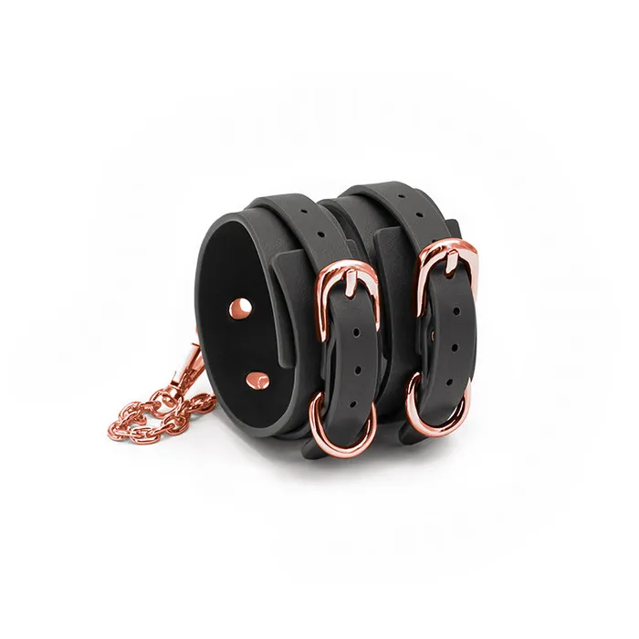 Fairvillacom Restraints Bondage Couture Ankle Cuffs Black