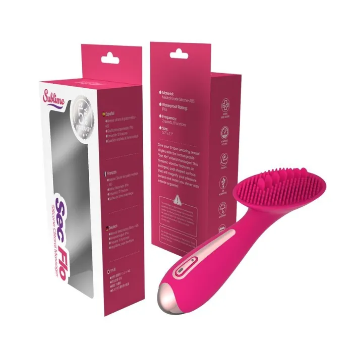 Fairvillacom Sublime Sec Flo Silicone Clitoral Massager Pink Female Sex Toys Fairvillacom Sublime Sec Flo Silicone Clitoral Massager Pink Female Sex Toys