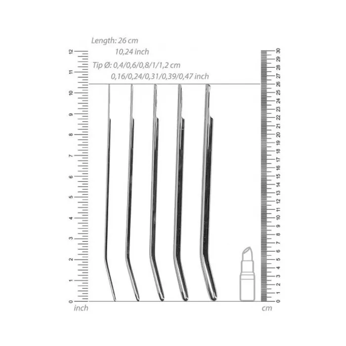 Fairvillacom Urethral Sounding Metal Dilator Set Male Sex Toys