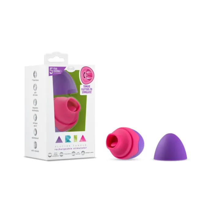 Fairvillacom Vibrators Aria Flutter Tongue Purple
