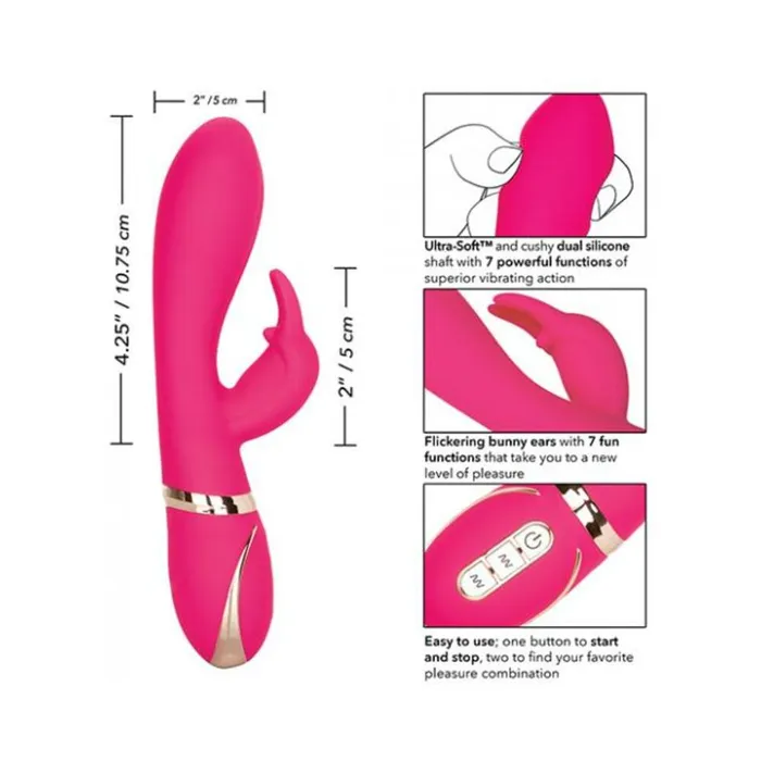 Fairvillacom Vibrators Jack Rabbit Silicone Ultra Soft Rabbit Vibrator Pink