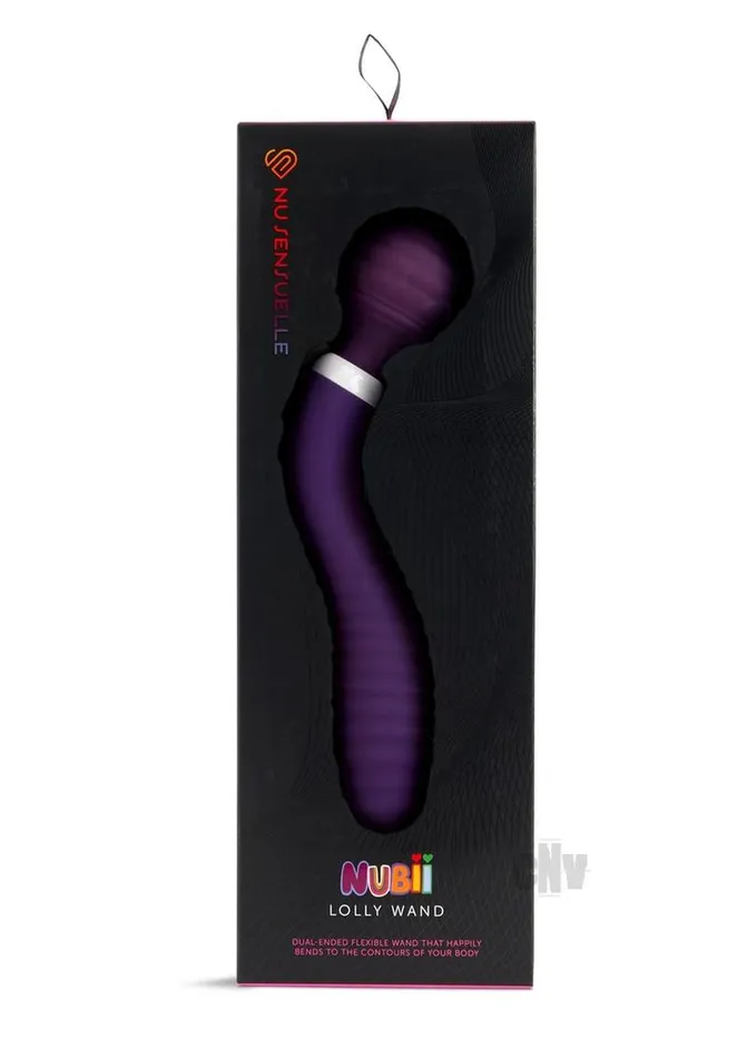 Fairvillacom Vibrators Nu Sensuelle Lolly DoubleEnded Flexible Nubii Wand Purple