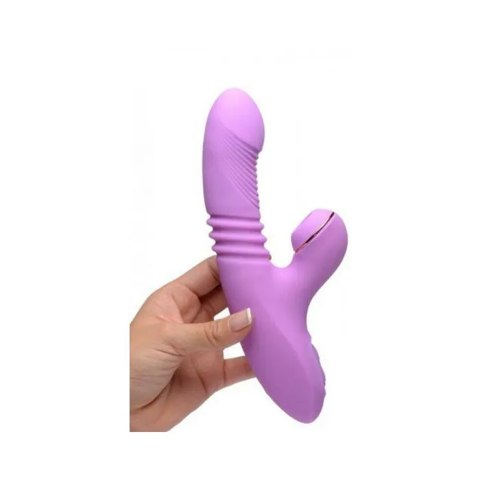 Fairvillacom Vibrators Shegasm ProThrust Thrusting Suction Rabbit Vibrator