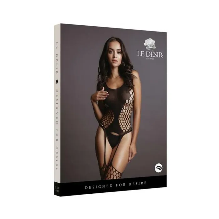 Fairvillacom Vibrators Shots Le Desir Fence Suspender Bodystocking Black Os