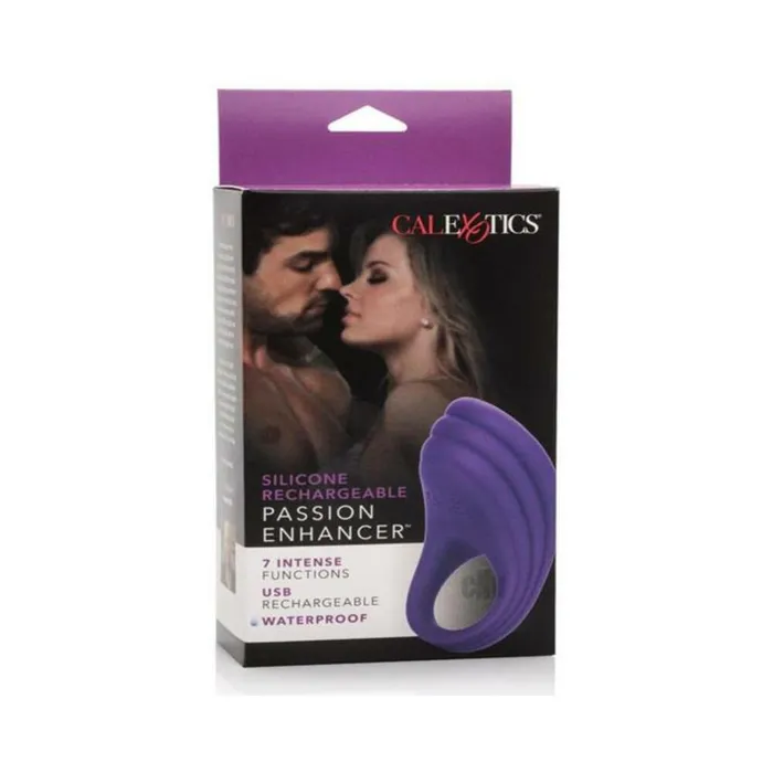 Fairvillacom Vibrators Silicone Rechargeable Passion Enhancer Ring Purple