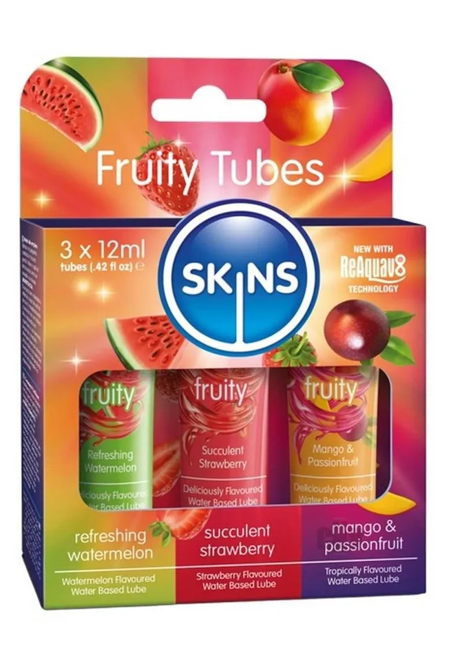 Fairvillacom Vibrators Skins Sampler Tube 12ml 3pk Fruity