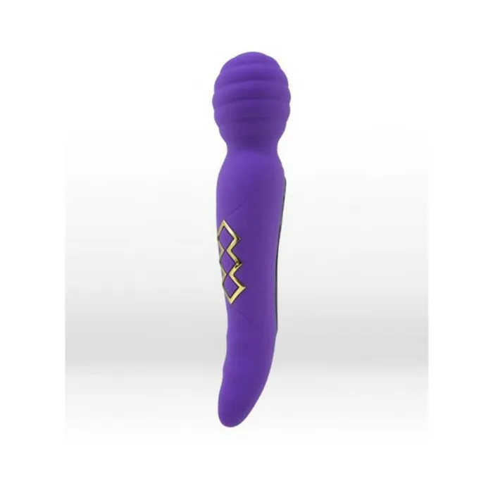 Fairvillacom Vibrators Twisty Dual Vibrating Wand Neon Purple