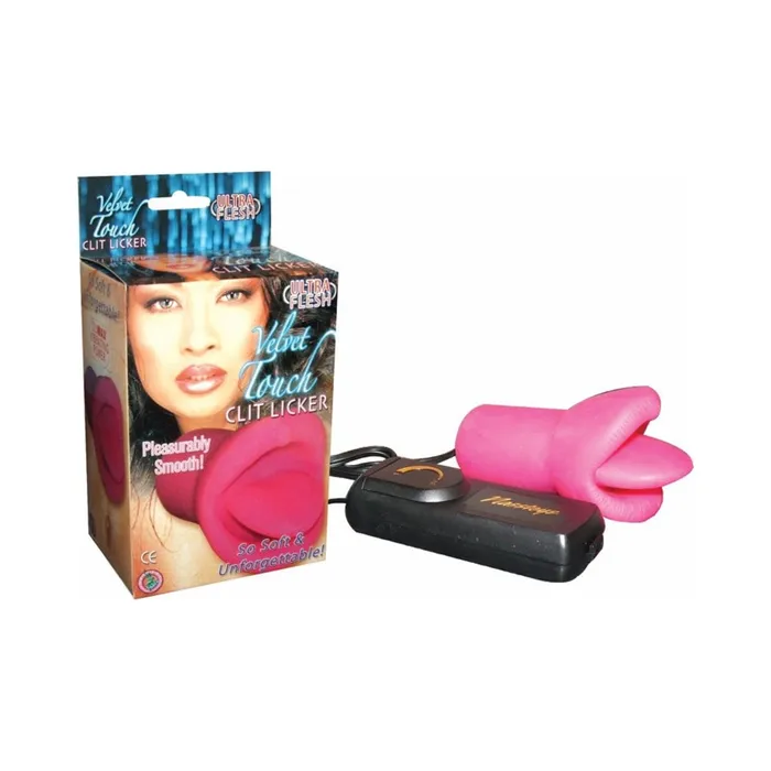 Fairvillacom Vibrators Velvet Touch Clit Licker Vibrating Hot Pink