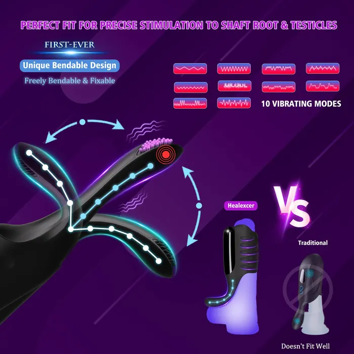 Female Sex Toys Amovibe Penis Vibrator with Tapping Vibrating Function