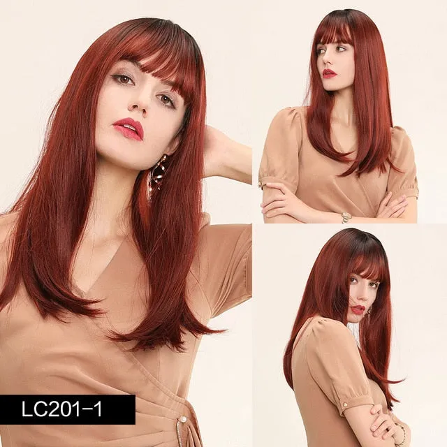Female Sex Toys Synthetic wigs with fringe Straight with dark roots 12 colours ShhhOb Female Sex Toys Synthetic wigs with fringe Straight with dark roots 12 colours ShhhOb