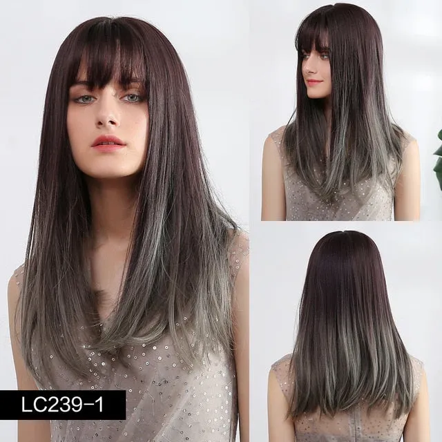 Female Sex Toys Synthetic wigs with fringe Straight with dark roots 12 colours ShhhOb Female Sex Toys Synthetic wigs with fringe Straight with dark roots 12 colours ShhhOb