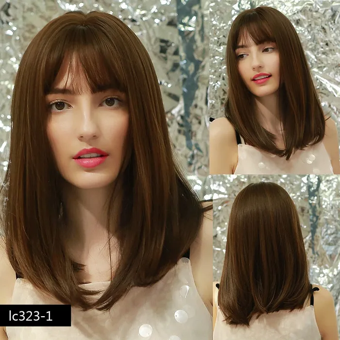 Female Sex Toys Synthetic wigs with fringe Straight with dark roots 12 colours ShhhOb Female Sex Toys Synthetic wigs with fringe Straight with dark roots 12 colours ShhhOb