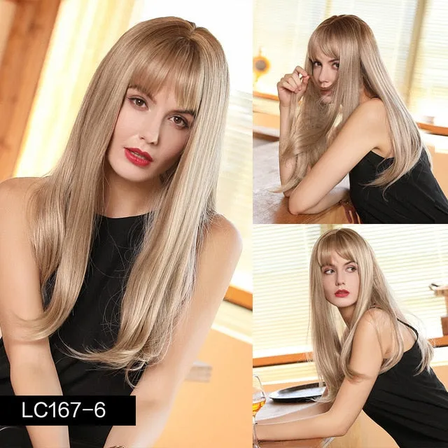Female Sex Toys Synthetic wigs with fringe Straight with dark roots 12 colours ShhhOb Female Sex Toys Synthetic wigs with fringe Straight with dark roots 12 colours ShhhOb