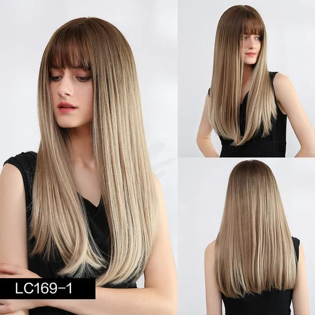 Female Sex Toys Synthetic wigs with fringe Straight with dark roots 12 colours ShhhOb Female Sex Toys Synthetic wigs with fringe Straight with dark roots 12 colours ShhhOb