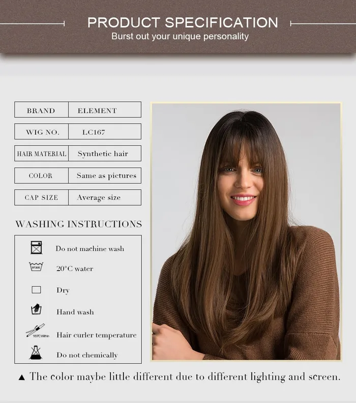 Female Sex Toys Synthetic wigs with fringe Straight with dark roots 12 colours ShhhOb Female Sex Toys Synthetic wigs with fringe Straight with dark roots 12 colours ShhhOb