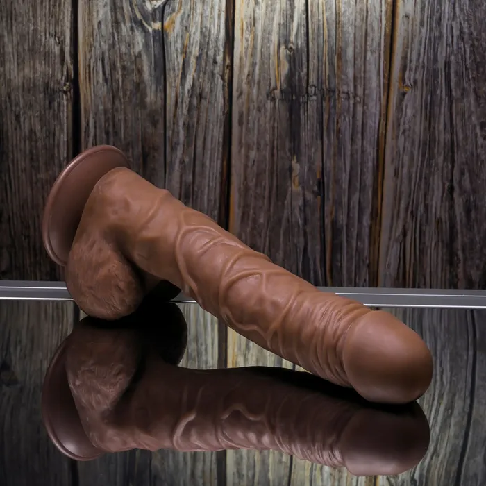 Gender X FLEXSKIN POSEABLE TRUE FEEL Dildo 25cm Dark Skin ShhhWndsr Dildos