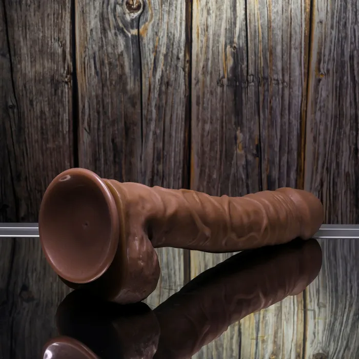 Gender X FLEXSKIN POSEABLE TRUE FEEL Dildo 25cm Dark Skin ShhhWndsr Dildos
