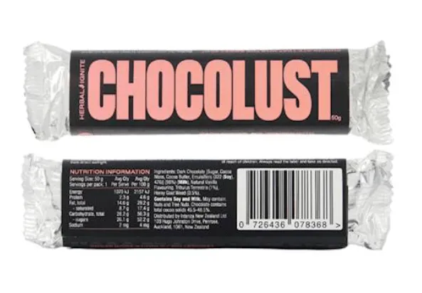 Herbal Ignite ChocoLust Bar Sex Drive Booster 50g Couples