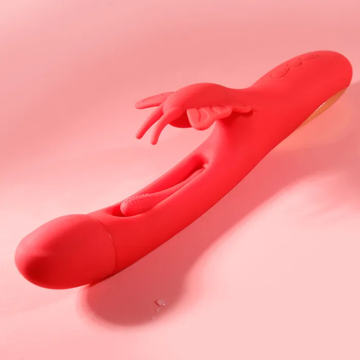 KERERO Female Sex Toys Ariana Flapping G Spot Vibrator with Dual Vibration