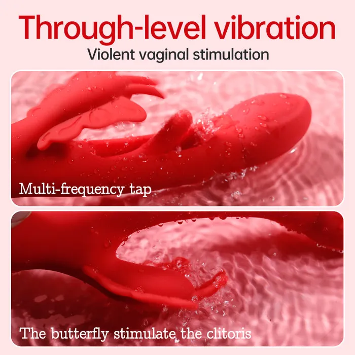 KERERO Female Sex Toys Ariana Flapping G Spot Vibrator with Dual Vibration