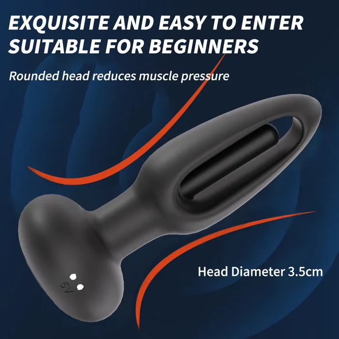 KERERO Male Sex Toys Kyros Flapping Butt Plug with Vibration