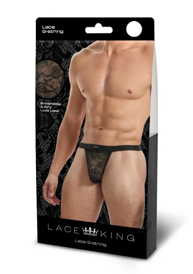 Lace King Lace Gstring Ml Blk Fairvillacom Vibrators