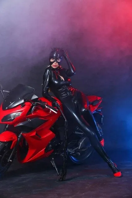 Latex body catsuit for women with gloves and hood M 2XL ShhhOb Male Sex Toys