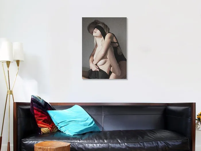 Lesbian Erotica Studio photography printed on canvas ShhhOb Female Sex Toys