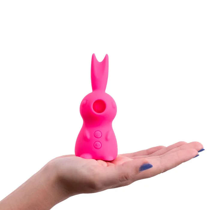 Maia HUNNI Mini Rabbit Vibe with Clit Sucker Pink ShhhWndsr Vibrators