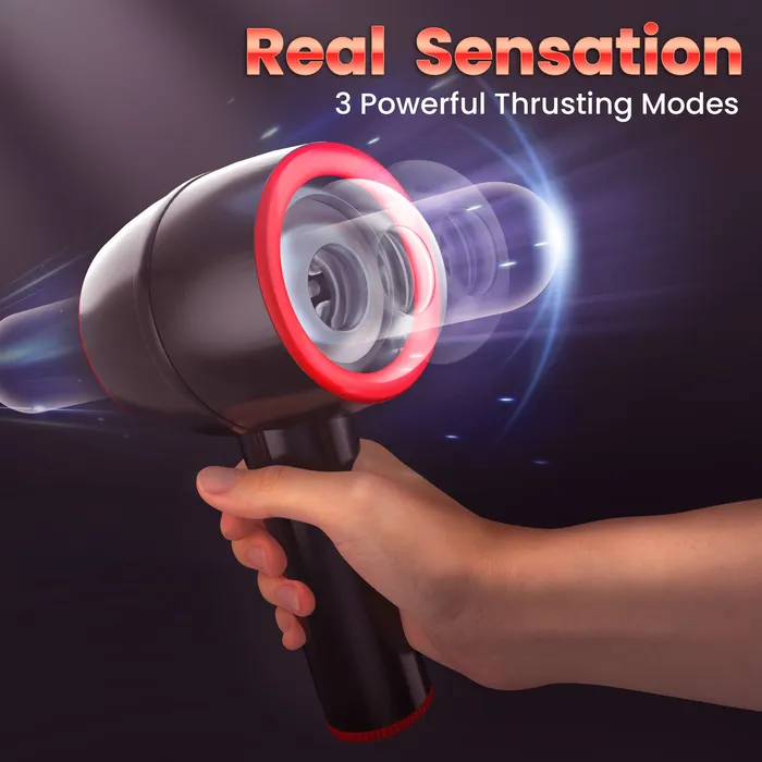 Male Sex Toys Amovibe Thrusting Automatic Masturbator with Vibrating Design