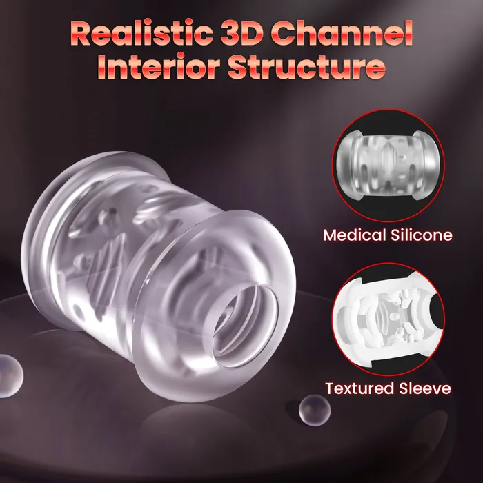 Male Sex Toys Amovibe Thrusting Automatic Masturbator with Vibrating Design