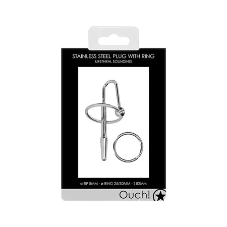 Male Sex Toys Fairvillacom Shots Ouch Urethral Sounding Metal Plug