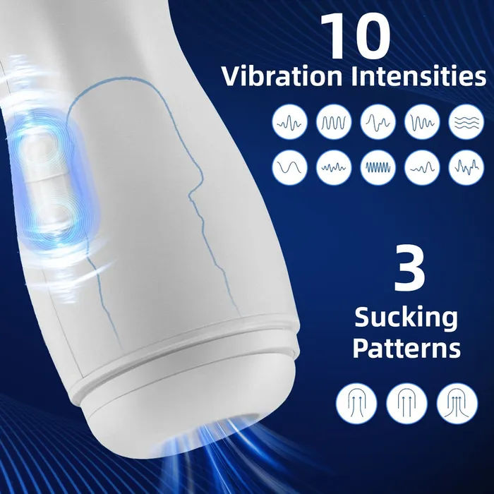 Male Sex Toys KERERO AutoBJ Suction Male Masturbator with Vibration Heating