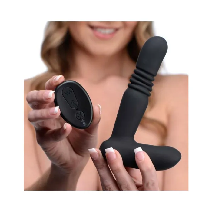 Male Sex Toys Silicone Thrusting Anal Plug With Remote Control Black Fairvillacom Male Sex Toys Silicone Thrusting Anal Plug With Remote Control Black Fairvillacom