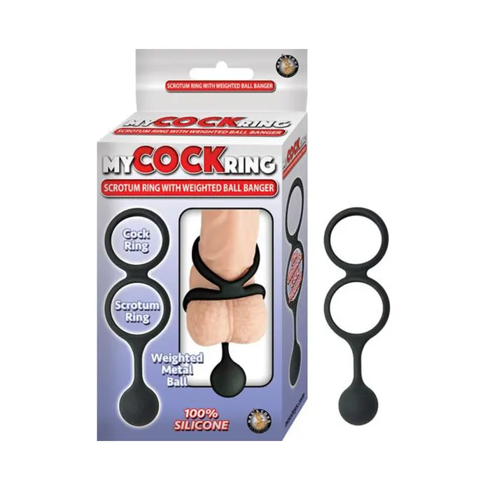 My Cock Ring Scrotum Ring With Weighted Ball Banger Silicone Black Fairvillacom Male Sex Toys My Cock Ring Scrotum Ring With Weighted Ball Banger Silicone Black Fairvillacom Male Sex Toys