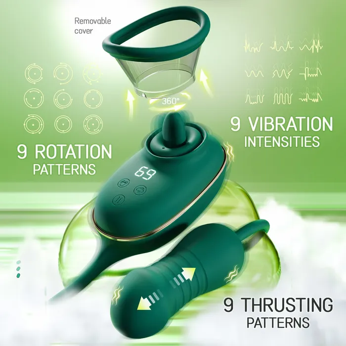 OpulaLuxe Clit Sucking Toy Vibrator with Vibrating Licking Tongue Thrusting Vibrator KERERO Female Sex Toys OpulaLuxe Clit Sucking Toy Vibrator with Vibrating Licking Tongue Thrusting Vibrator KERERO Female Sex Toys