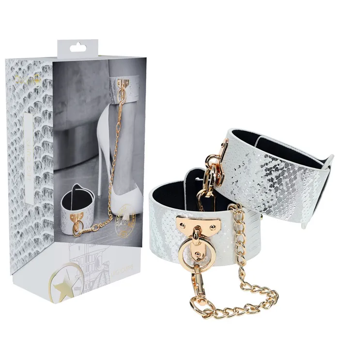 OUCH Florence Collection Ankle Cuffs WhiteGold ShhhWndsr Couples