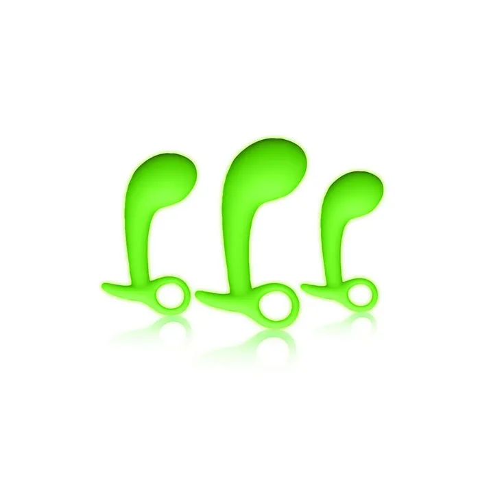 OUCH Glow In The Dark Prostate Massager kit Set of 3 ShhhWndsr Anal OUCH Glow In The Dark Prostate Massager kit Set of 3 ShhhWndsr Anal