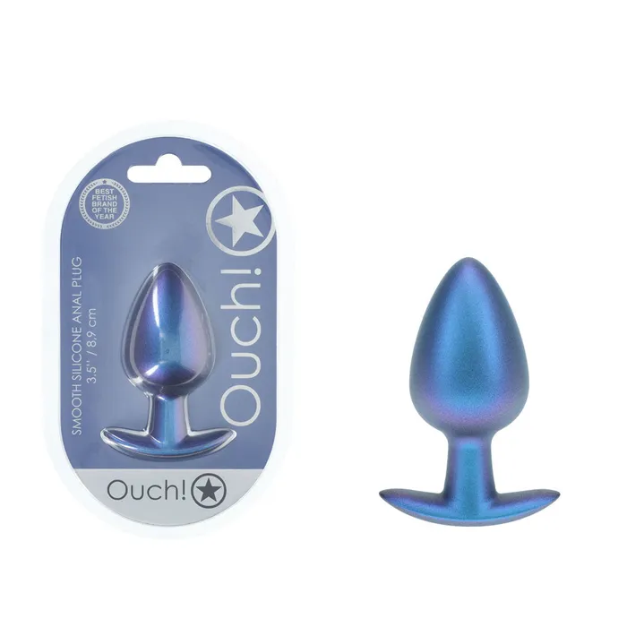 OUCH Large 89 cm Blue Metallic Butt Plug ShhhWndsr Anal