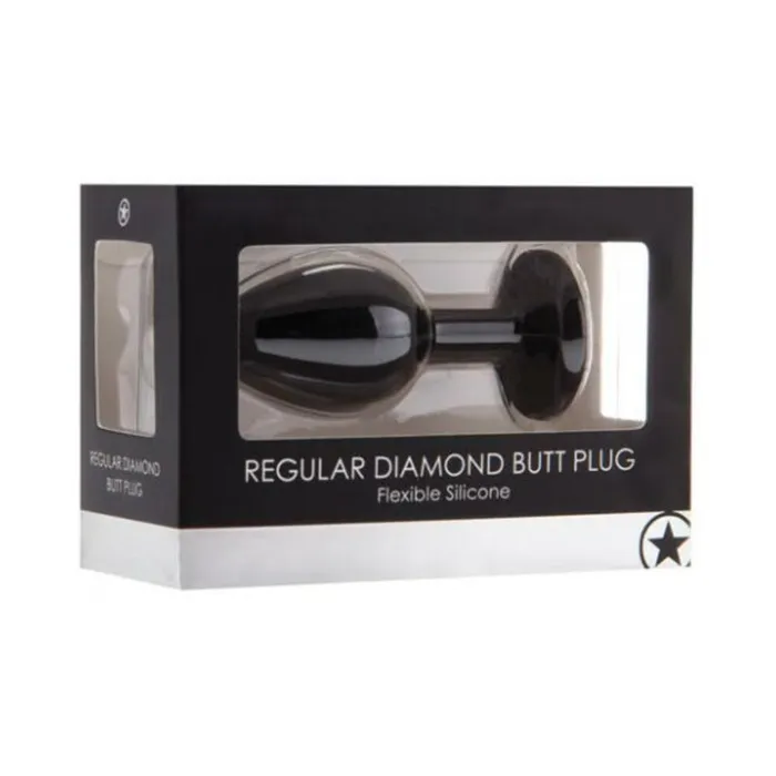 Ouch Regular Diamond Butt Plug Black Fairvillacom Anal