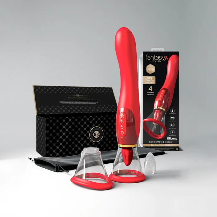 Pipedream Female Sex Toys Fantasy For Her Ultimate Pleasure 24K Gold Luxury Edition