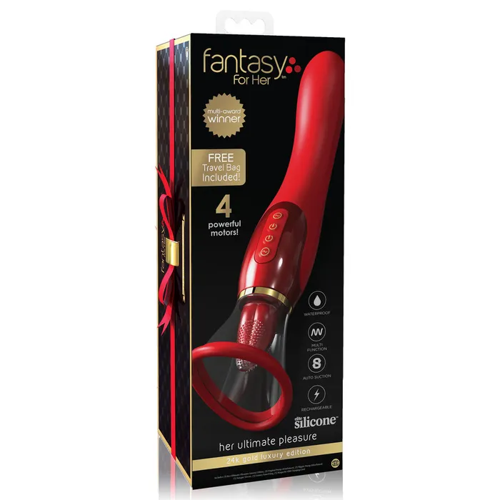 Pipedream Female Sex Toys Fantasy For Her Ultimate Pleasure 24K Gold Luxury Edition