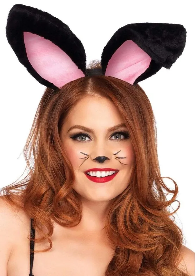 Plush Bunny Ears Os Black Fairvillacom Vibrators