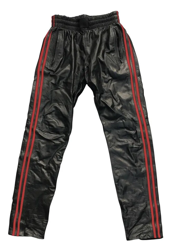 Prowler Red Leather Joggers Red Sm Fairvillacom Restraints