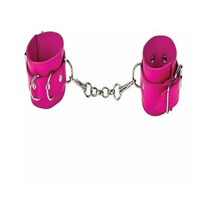 Restraints Fairvillacom Leather Cuffs Pink