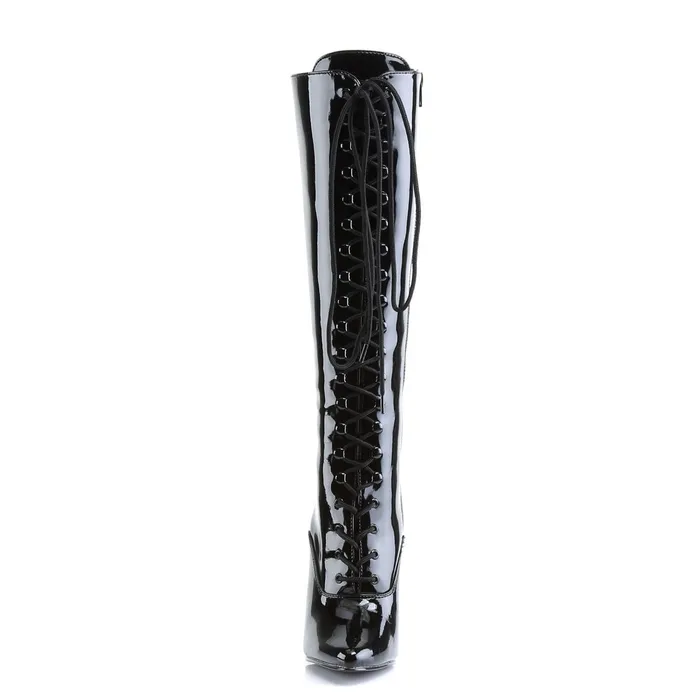 ShhhEFW Anal Domina 2020 Knee high boot with 6 inch heel Black Patent