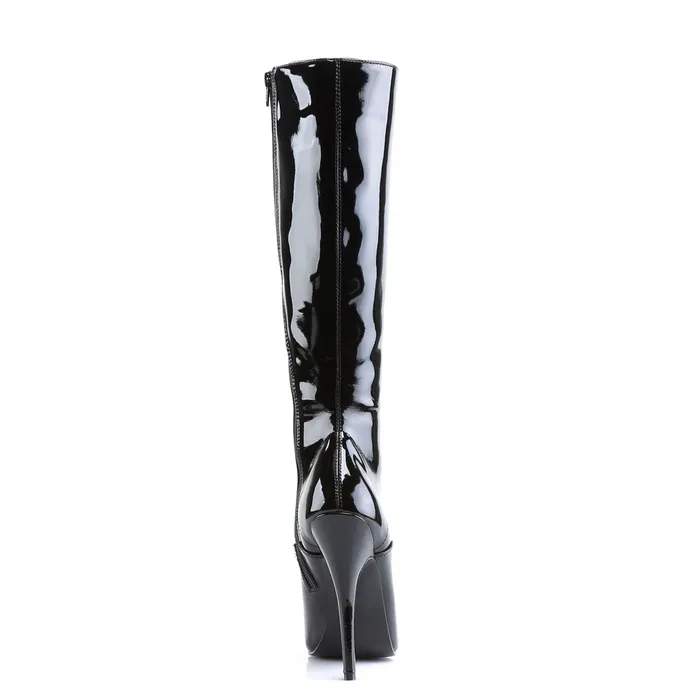 ShhhEFW Anal Domina 2020 Knee high boot with 6 inch heel Black Patent
