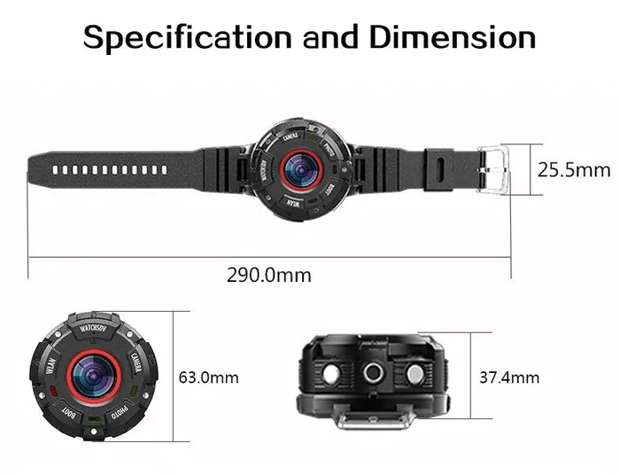 Shhhep S222 IP68 Waterproof Magnetic WiFi Action Camera Vibrators